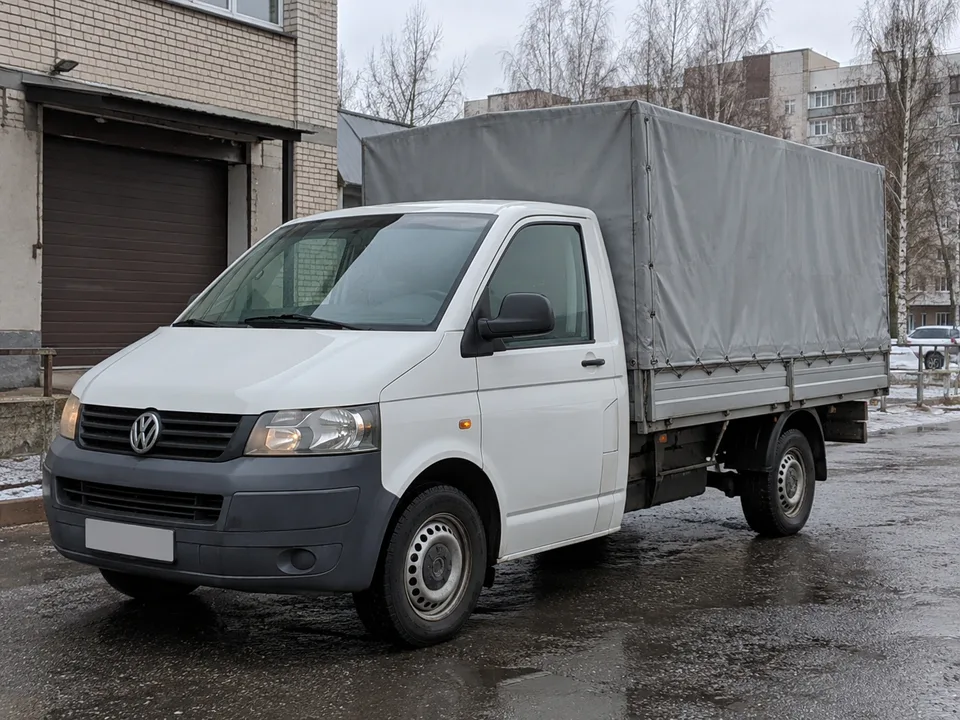 Volkswagen Transporter T5 · Тент · 1,3 т — перевозчик Грузоперевозки по СПб и области, тент, Санкт-Петербург